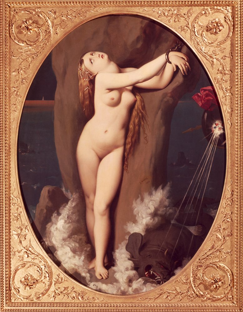 Angelica geketend door Jean Auguste Dominique Ingres (1780-1867 ...