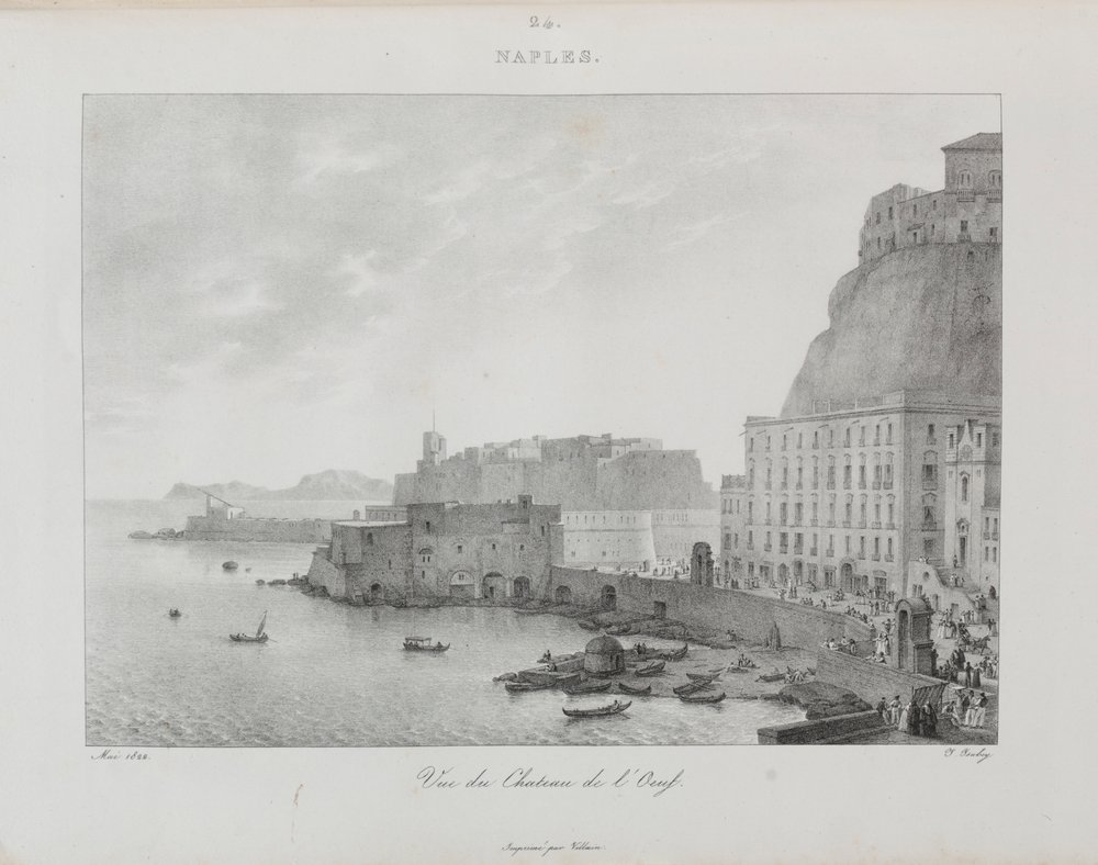 Reis naar Italië in 1822, 1833 door Jean-Baptiste Isabey