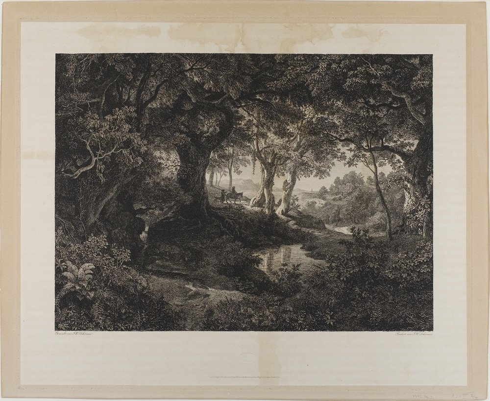 Het grote Italiaanse landschap door Johann Wilhelm Schirmer