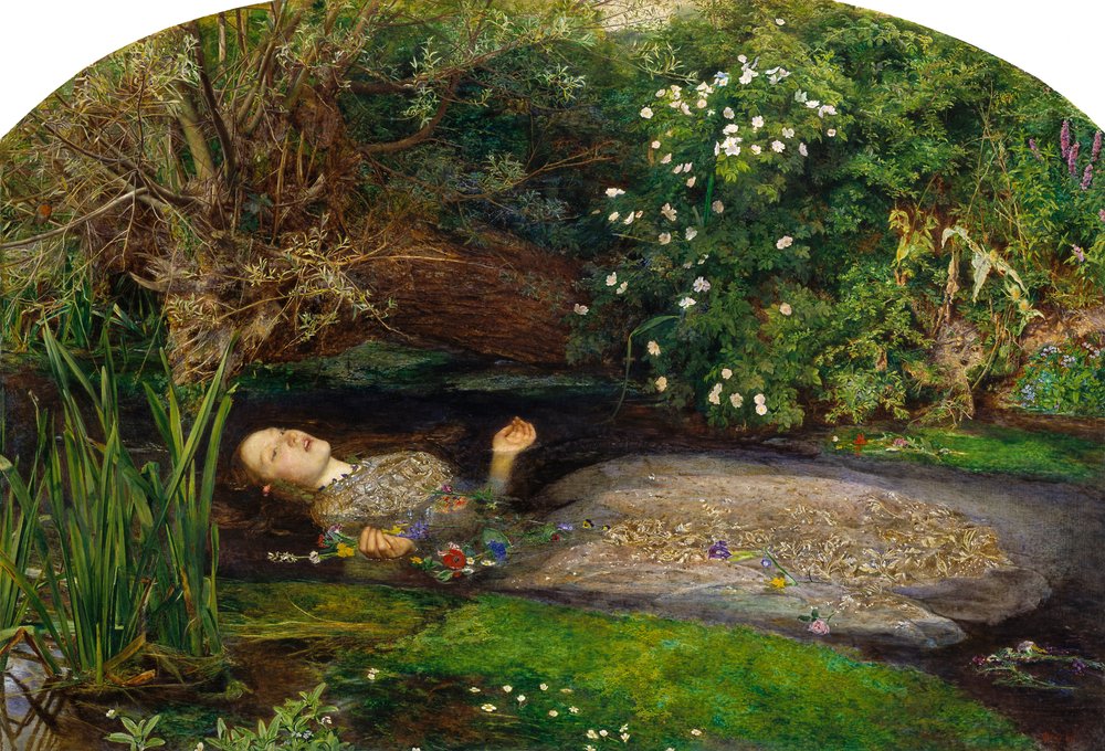 Ophelia door John Everett Millais