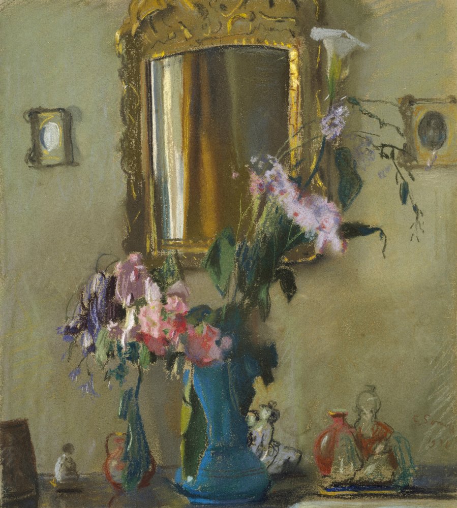 Stilleven: Een Interieur, 1931 door Konstantin Andreevic Somov