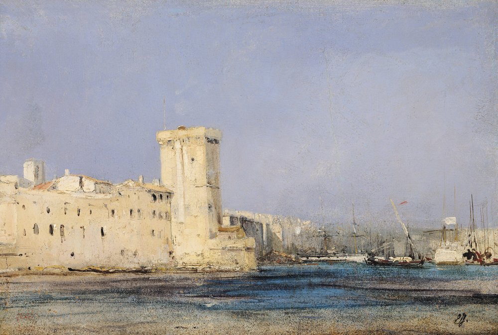 Zeefort, 19e eeuw door Eugene Isabey