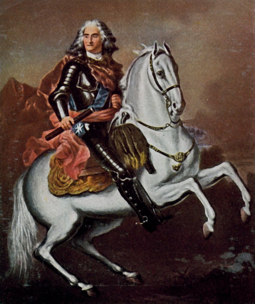 Augustus de Sterke door Louis de (after) Silvestre