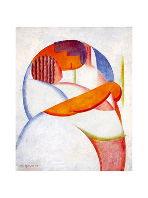 De kus, 1925 door Marcel-Louis Baugniet