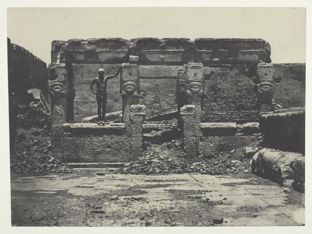 Grand Temple de Dendérah Teutyres, Haute-Egypte, 184951, gedrukt 1852 door Maxime Du Camp