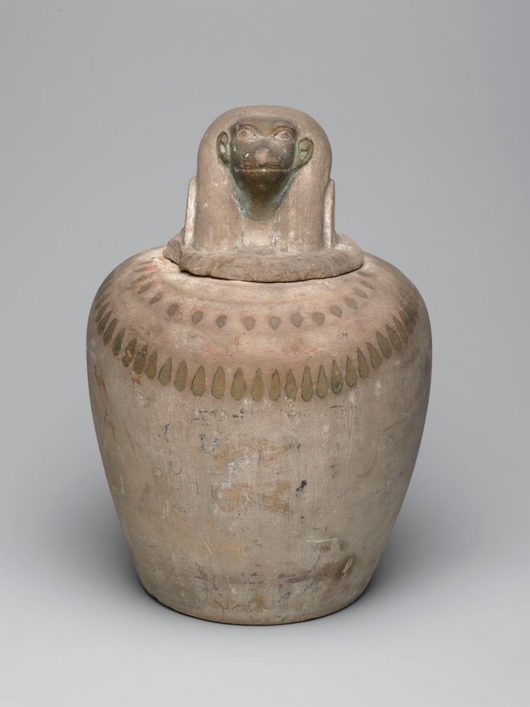 Canopische kruik door New Kingdom Egyptian