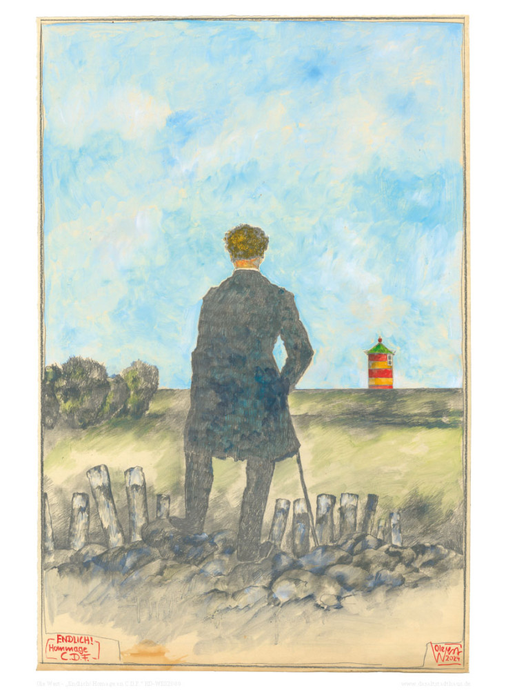 EINDELIJK... (Hommage aan C.D.F.) door Ole West