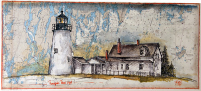Pemaquid Point door Ole West