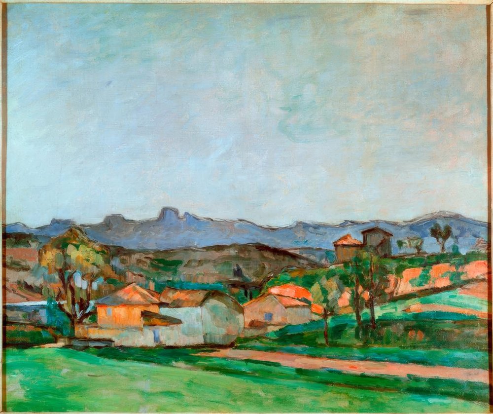 Provençaals landschap door Paul Cézanne