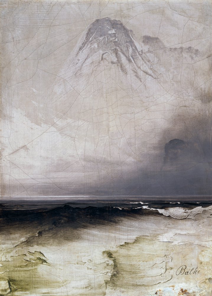 Zee en mist door Peder Balke