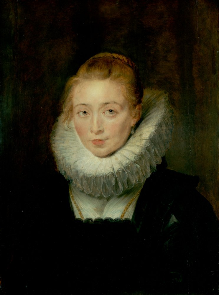 Portret van een hofdame van infante Isabella door Peter Paul Rubens