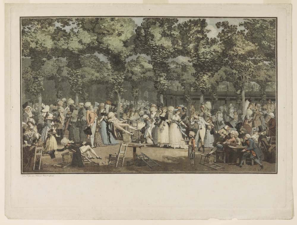 De openbare wandeling door Philibert-Louis Debucourt