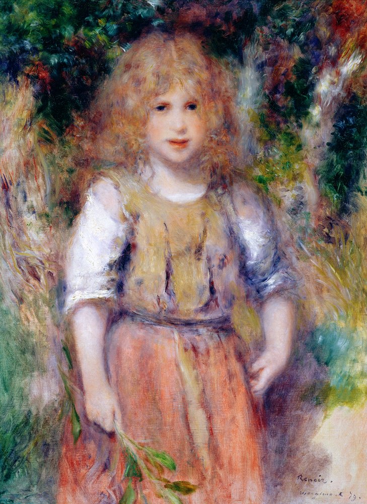 Zigeunermeisje, 1879 door Pierre-Auguste Renoir