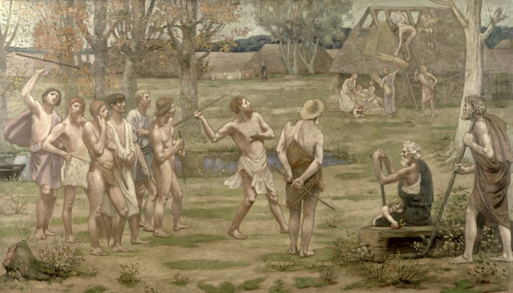 Spel voor het vaderland, 1883 door Pierre Puvis de Chavannes