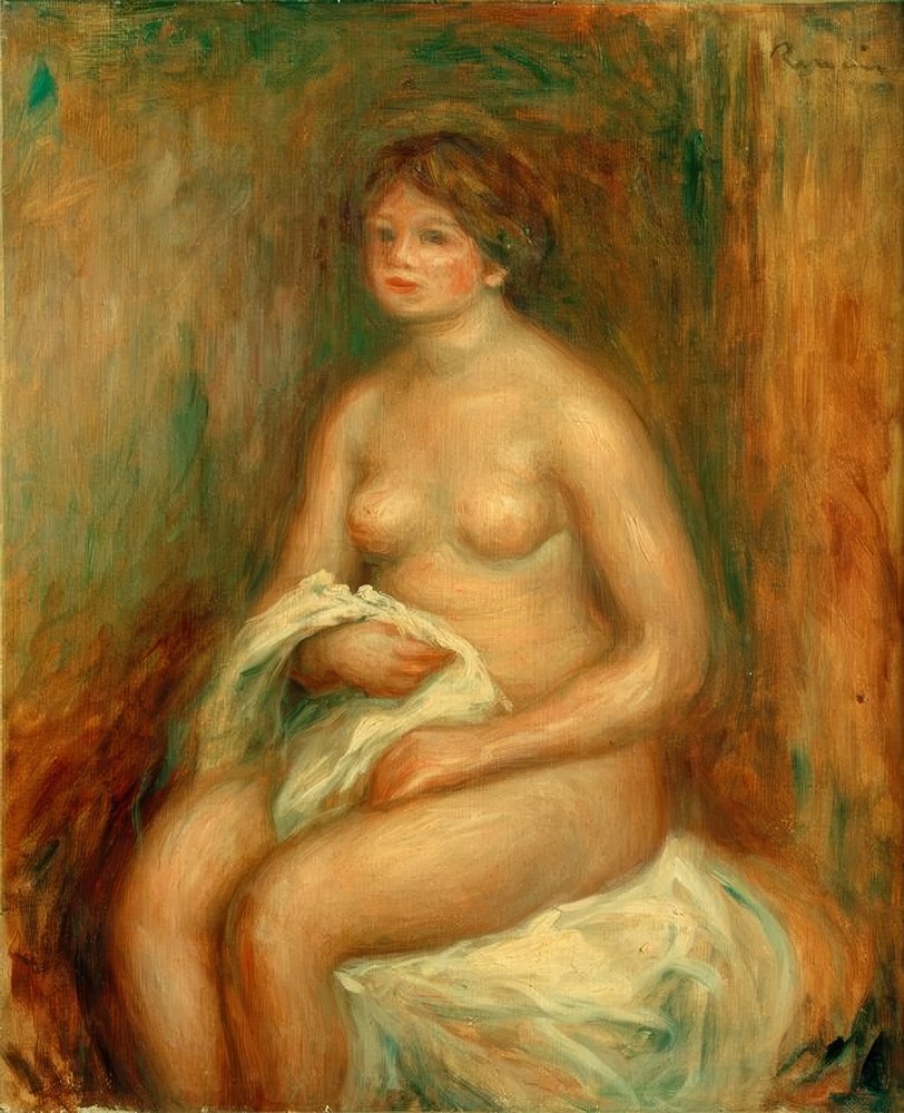 De vrouw met de draperie | Pierre-Auguste Renoir