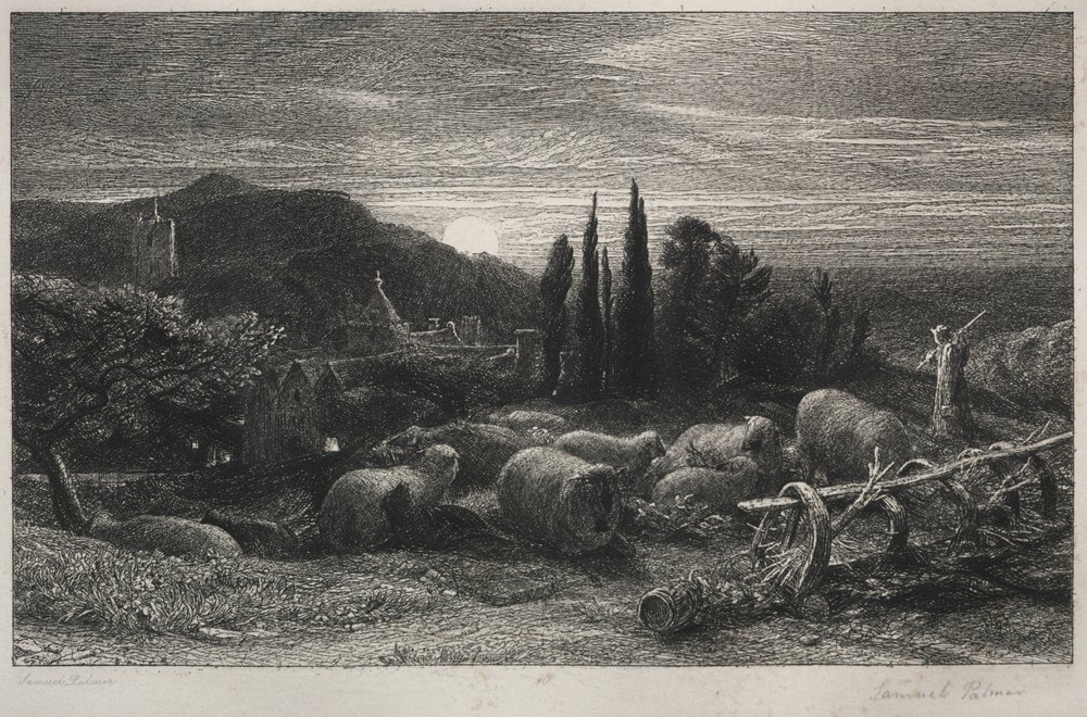 De Opkomende Maan door Samuel Palmer