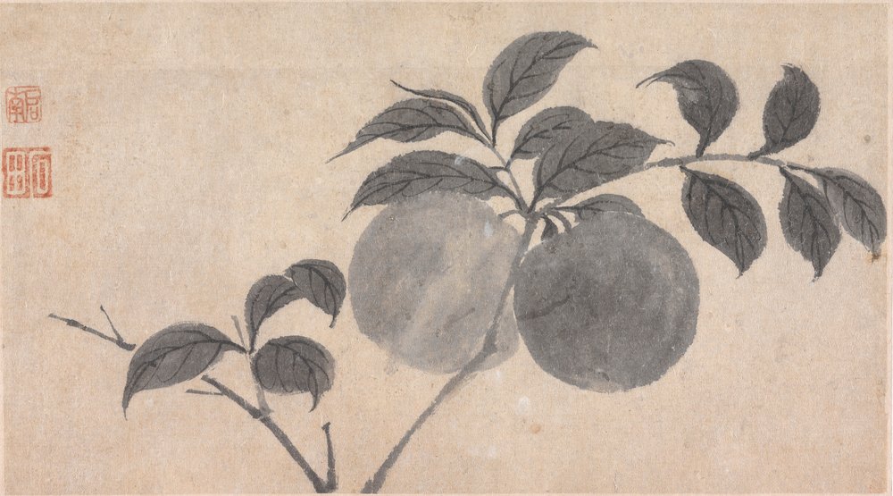 Tak van Vrucht Dragende Boom door Shen Zhou
