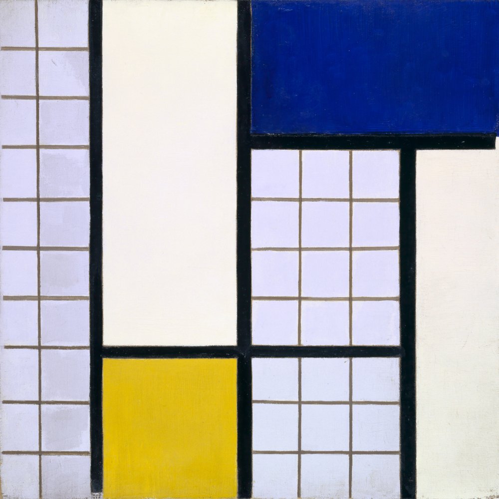 Compositie in halftonen, 1928 door Theo van Doesburg