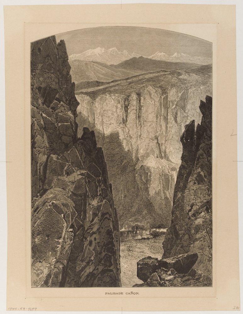 Palisade Canyon door Thomas Moran
