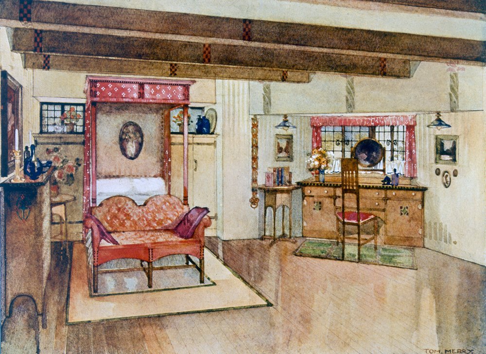 Een Slaapkamer in de Arts and Crafts Stijl | Tom Merry