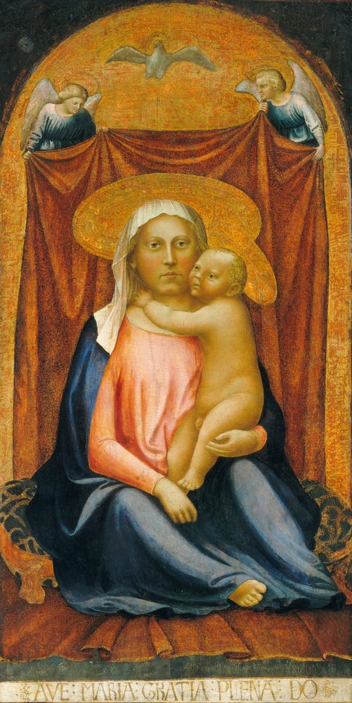 De Madonna van Nederigheid, ca. 1423-24 door Tommaso Masaccio