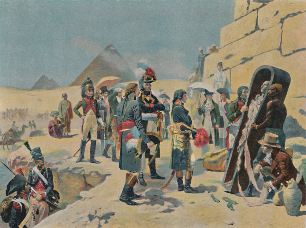 Bonaparte met de geleerden in Egypte, c1801, 1896 door Unbekannt