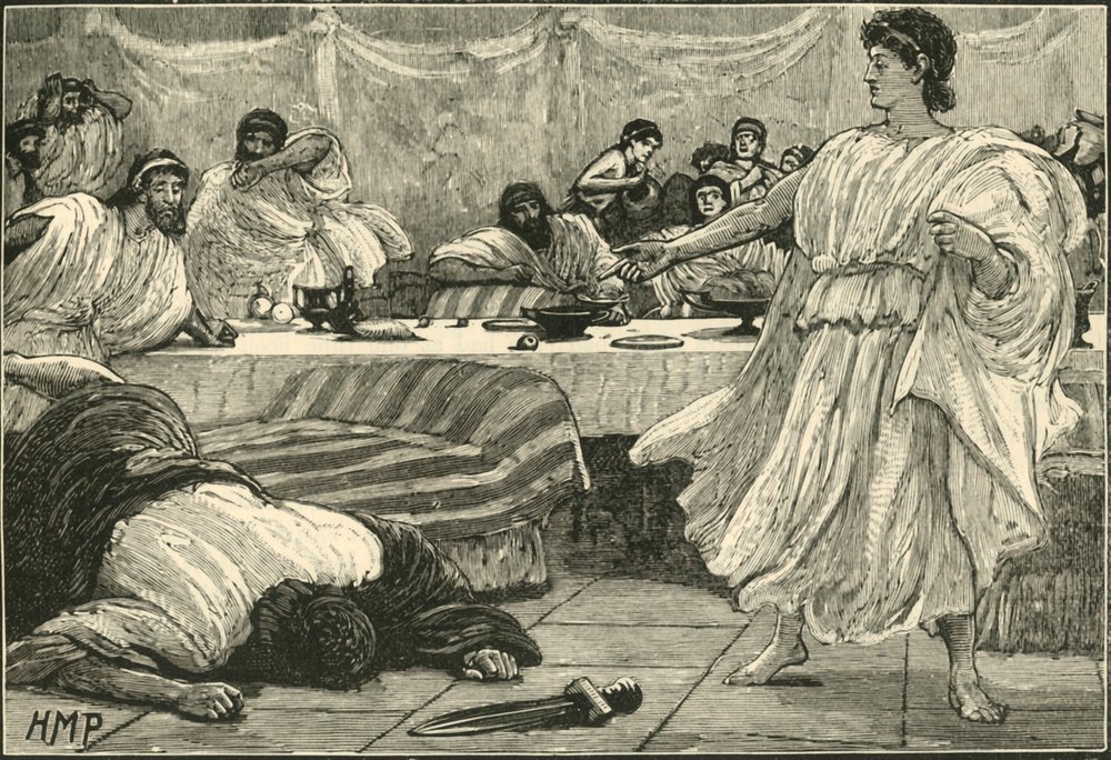 Het banket van Philip, 1890 door Unbekannt