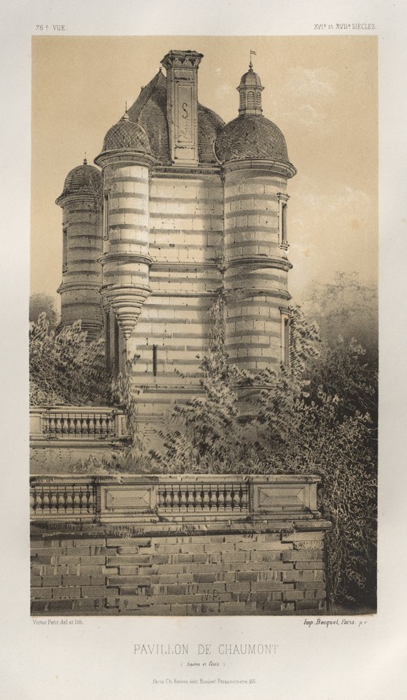 Pavillon De Chaumont Saône et Loire, 1860 door Victor Petit