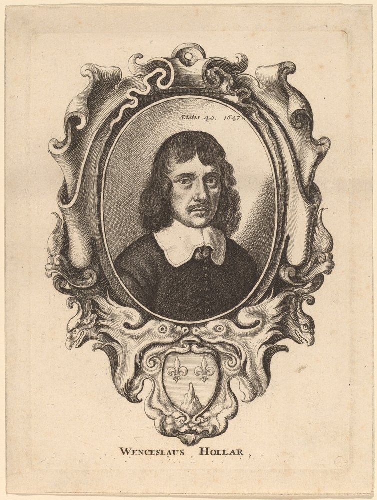 Zelfportret door Wenceslaus Hollar