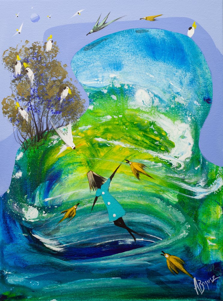 Vlucht met een vrolijke geest door Adam Bogusz