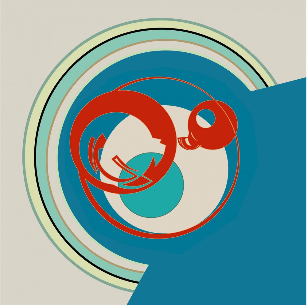 Moderne geometrische krullen door Alejandra Winkhaus