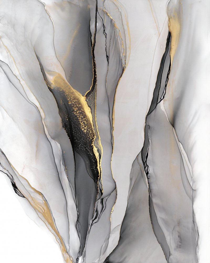 Gouden inktstroom door Alevtina Shelest