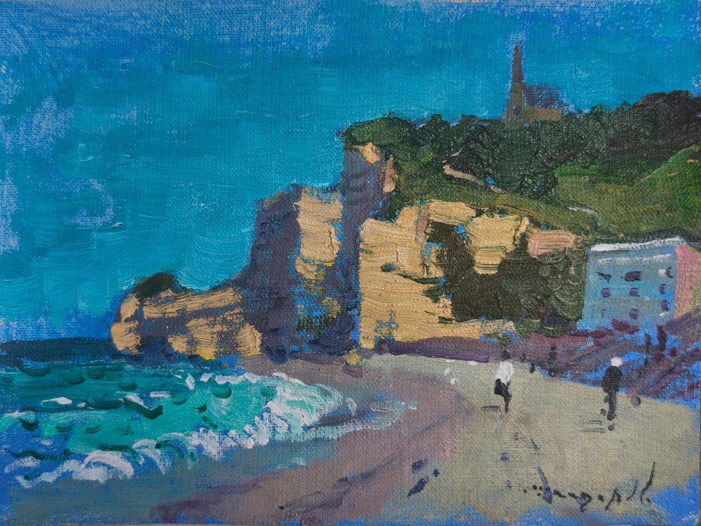 Beach Village Cliffs door Alexander Shandor