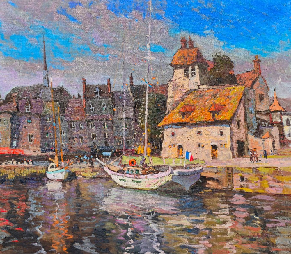 Schilderachtig havendorp door Alexander Shandor
