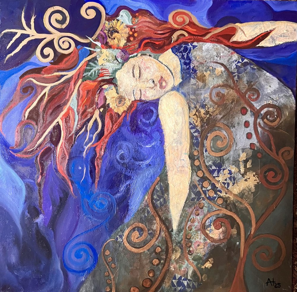 Serene bloemendroom door Alexandra Higgins