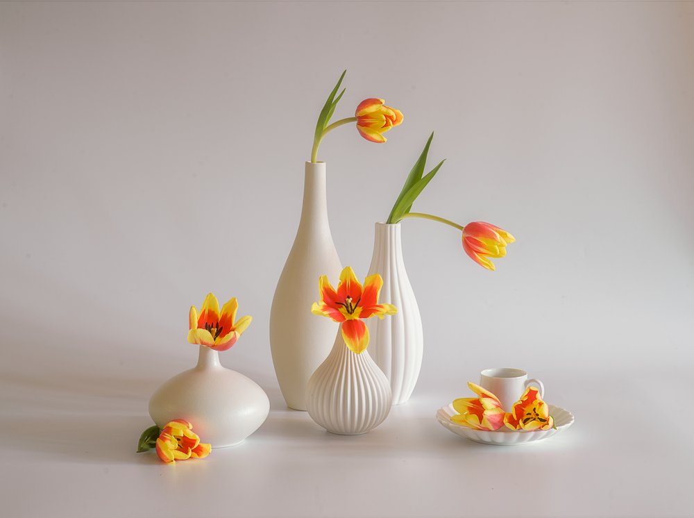 Vrolijk tulpenstilleven door Alice Sheng