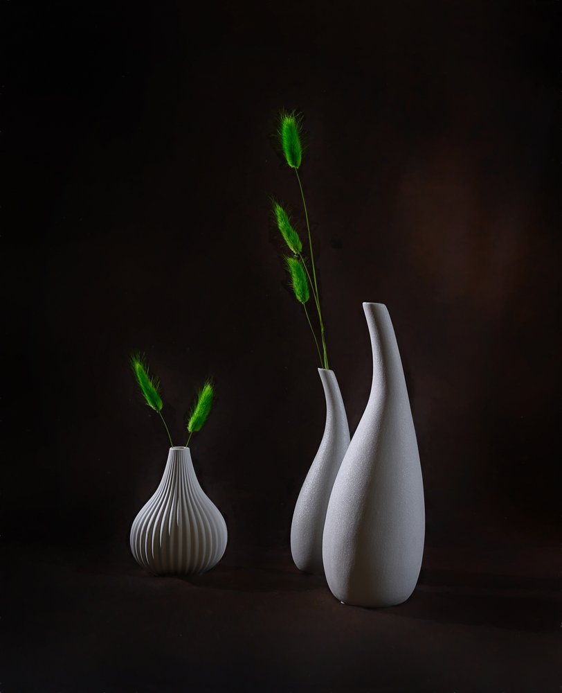 Elegante vazen met groen door Alice Sheng