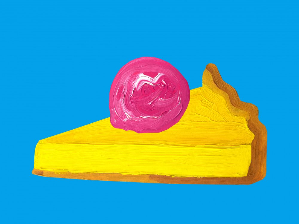 Levendige Pie Pop Art door Alice Straker