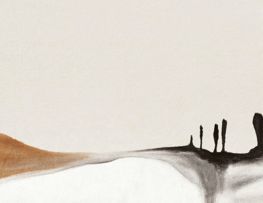 Abstracte woestijnvormen door Alma