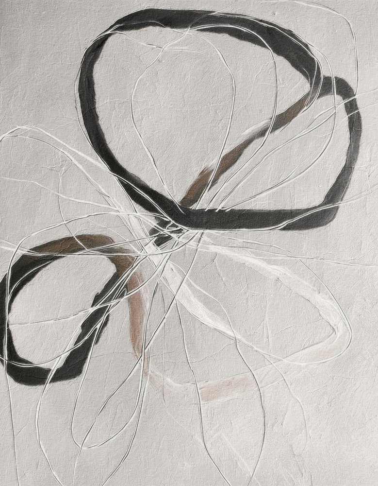 Abstracte kronkelende lijnen door Alma