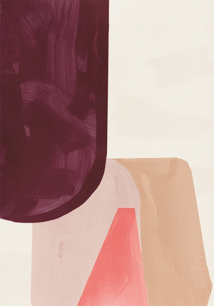 Gebogen abstracte vormen door Alma