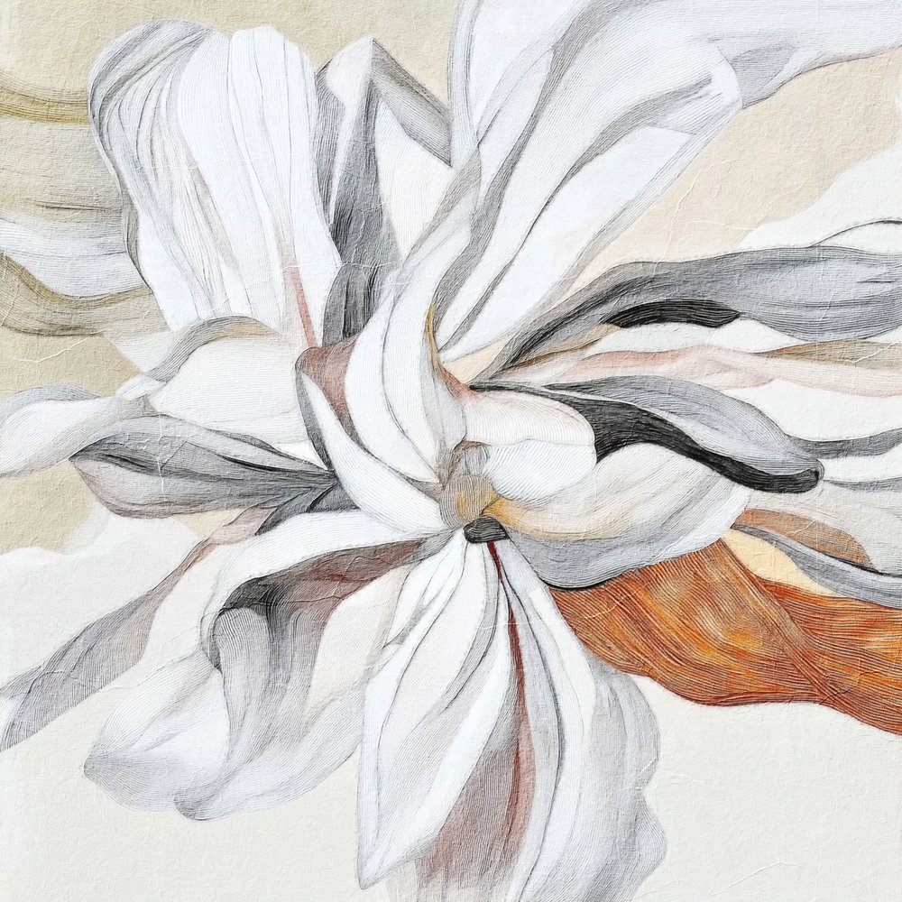 Elegante, golvende bloem door Alma