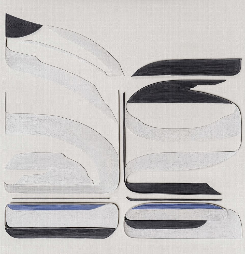 Moderne abstracte vormen door Alma