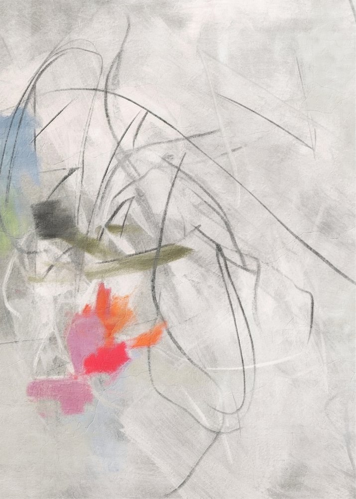 Levendige abstracte penseelstreken door Alma