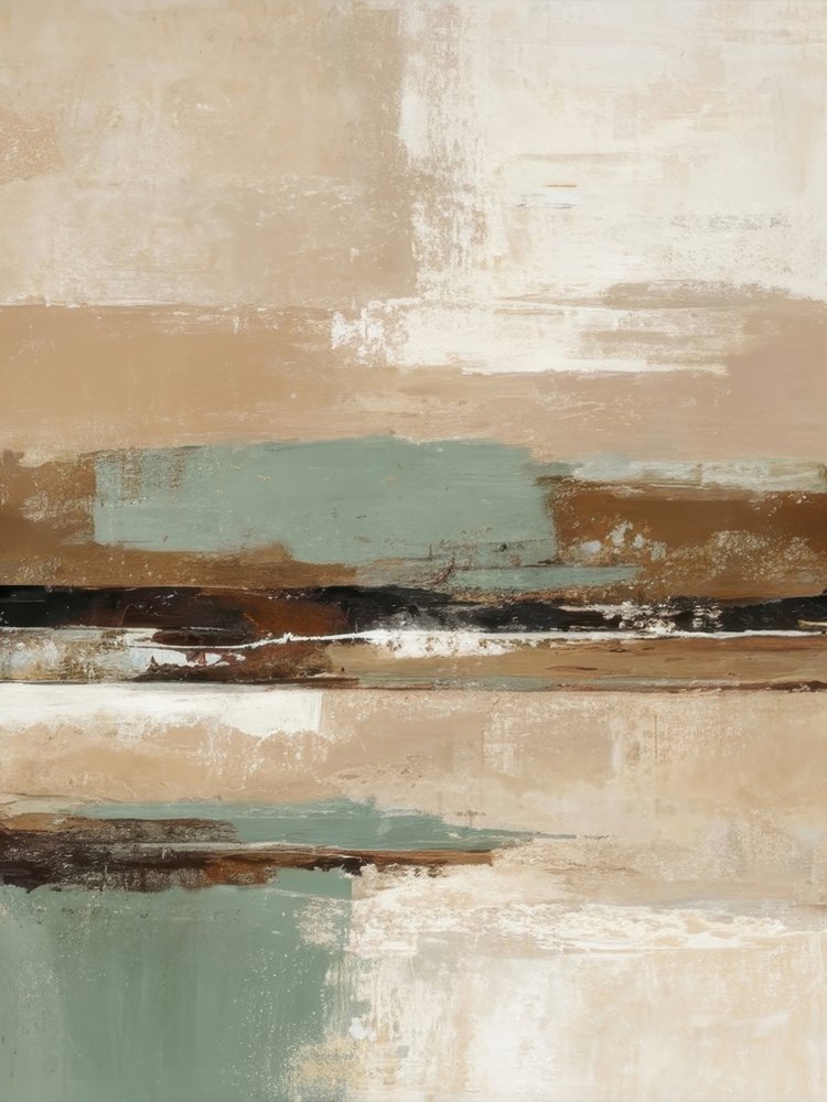 Aardse abstracte horizon door Alpenglow Workshop