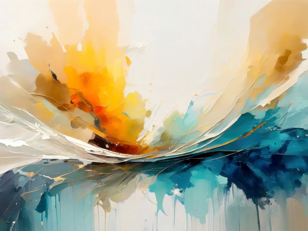 Levendige abstracte stroming door Alpenglow Workshop