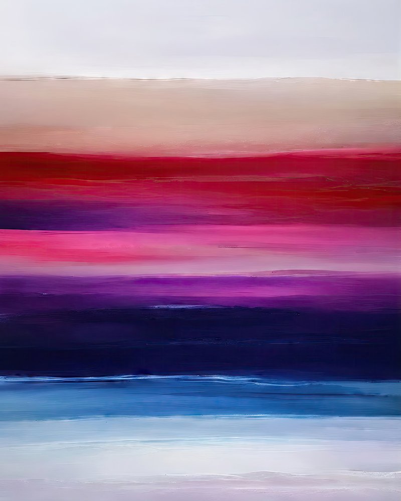 Levendige horizon – abstract door Alpenglow Workshop