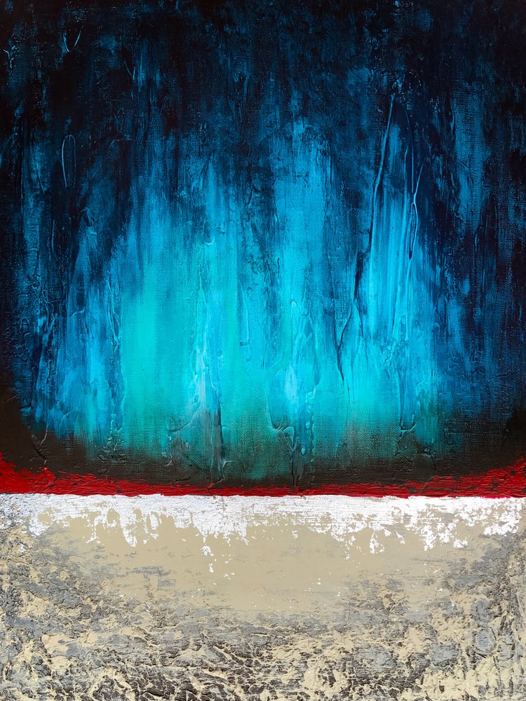 Abstract: Blauwe gloed door Alyson Storms