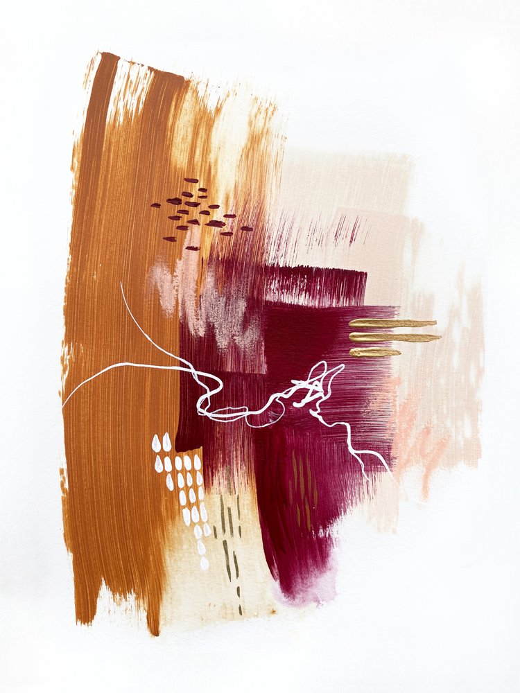 Abstract Aards Goud door Alyson Storms