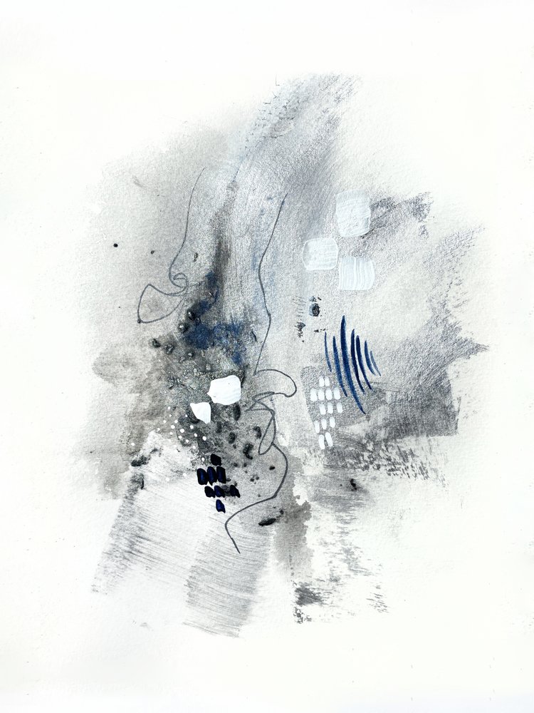 Abstract Monochrome Flow door Alyson Storms